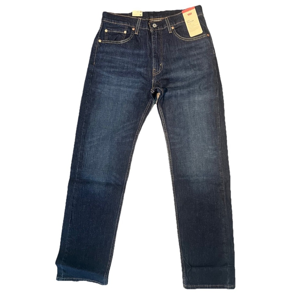 Levi's Men's 505 Regular Fit Jeans, Medium Stonewash, 32w X 32L - Picture 2 of 5